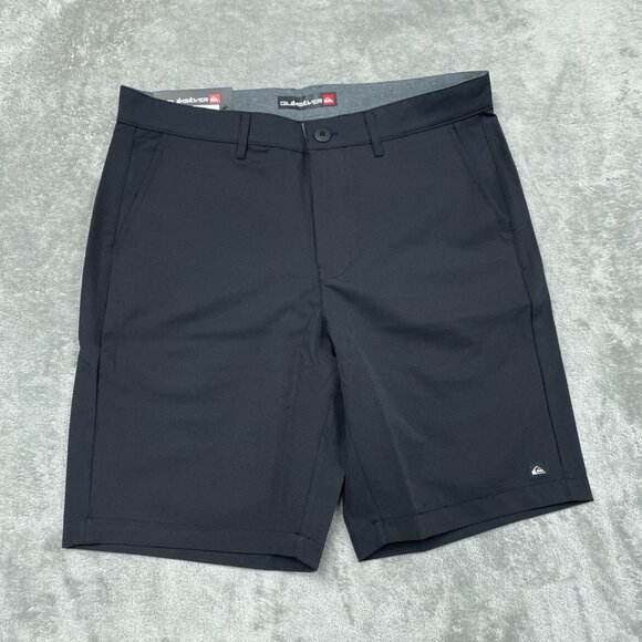 Quiksilver Mens Black Chino Shorts UV Protection Moisture Wicking a1378 - Picture 1 of 7